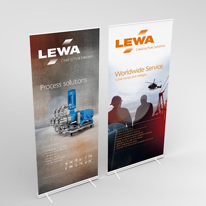 Concept & design of roll-up banner series