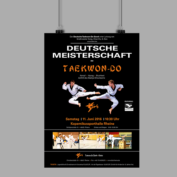 Gestaltung Event Poster Deutsche Meisterschaft